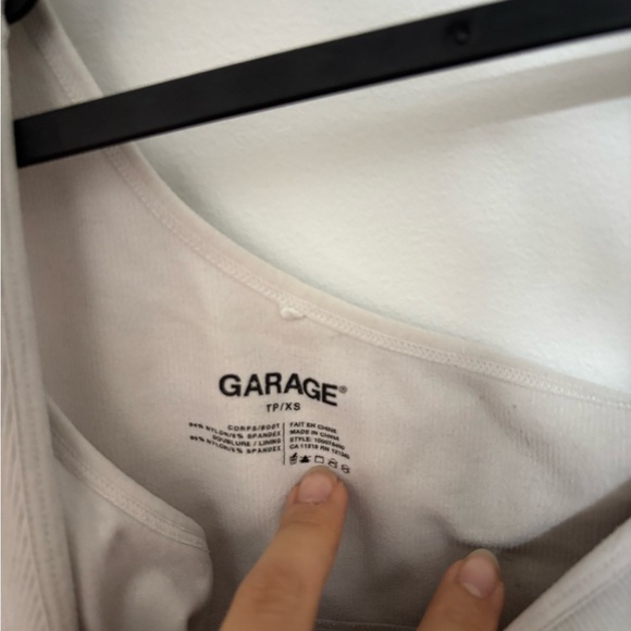 Garage Off-White One-Shoulder Top - Picture 2 of 2